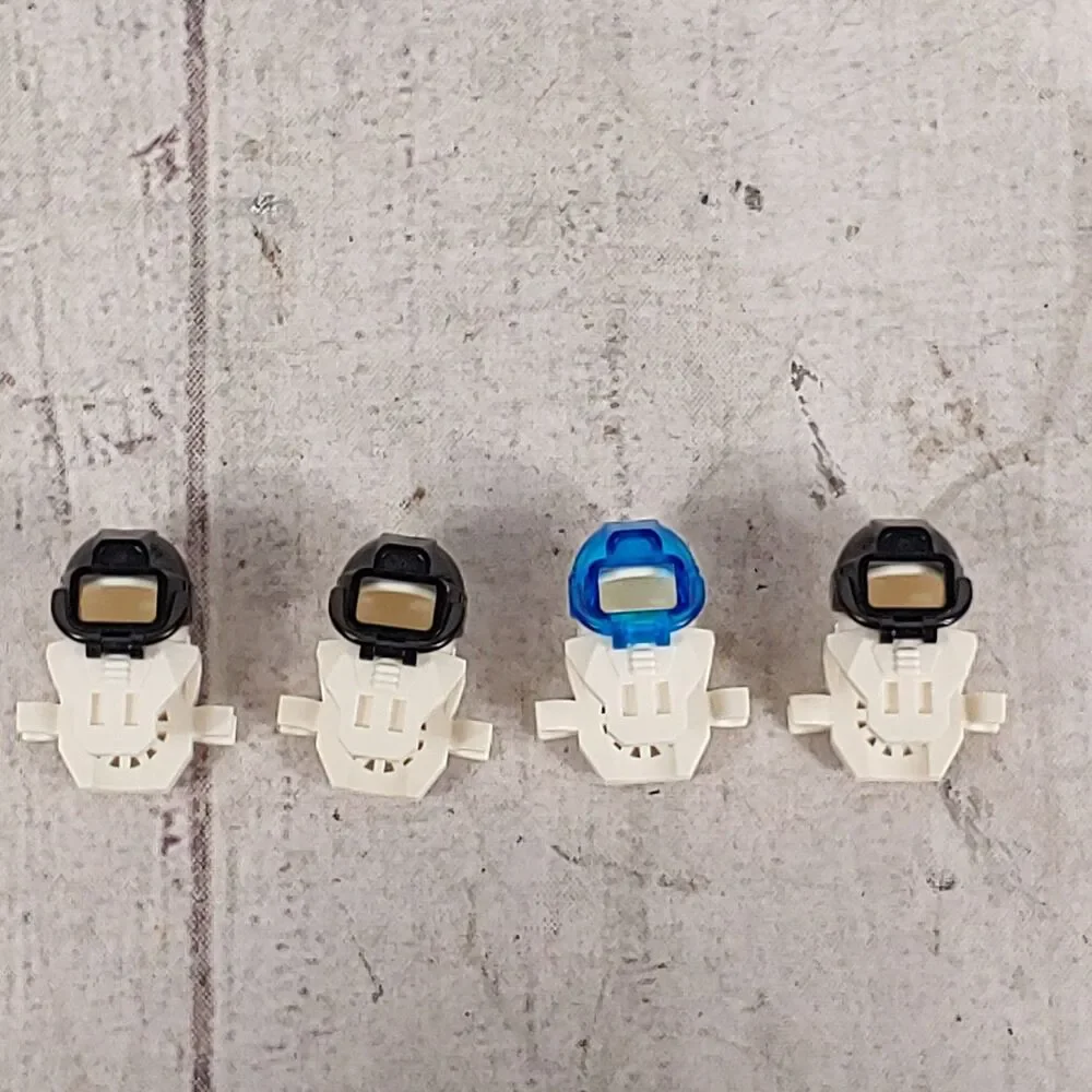 Lot 4 LEGO Aquazone Minifigures - Aquanaut 6175, 6195, 1822, 6125 Diver - Aqu001